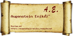 Augenstein Enikő névjegykártya