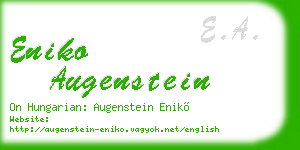 eniko augenstein business card
